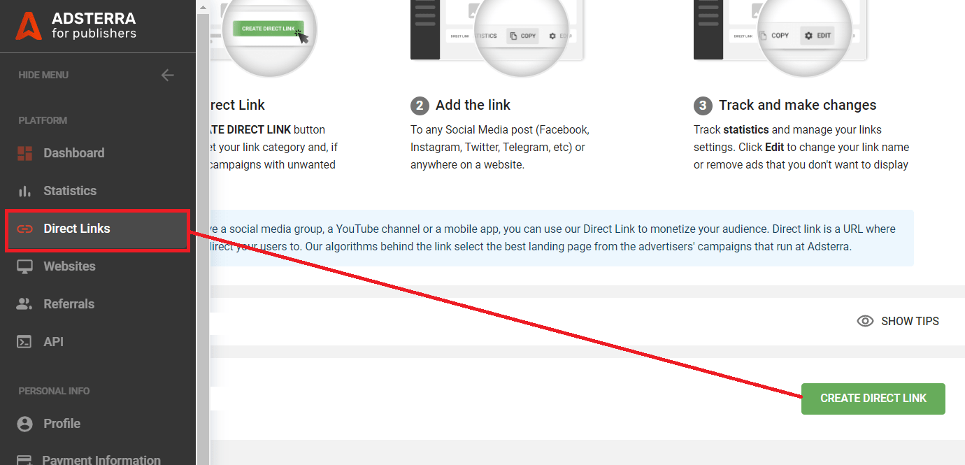 create-your-first-direct-link
