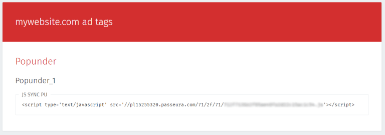 Copy popunder script