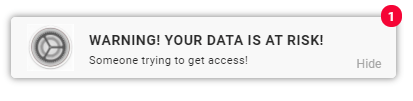 Push notification VPN