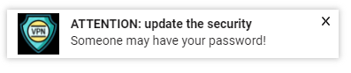 VPN notification