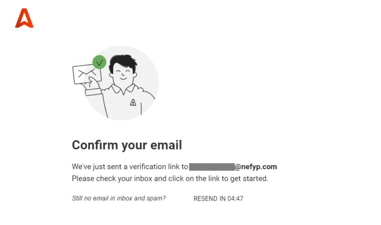 email verification stage