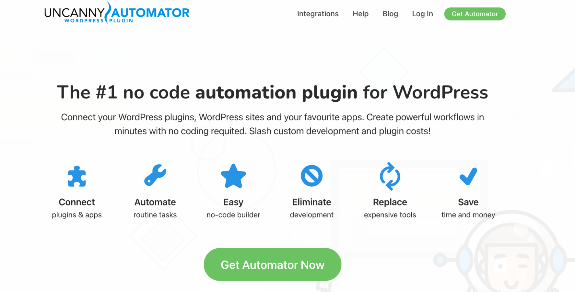 Uncanny Automator home page