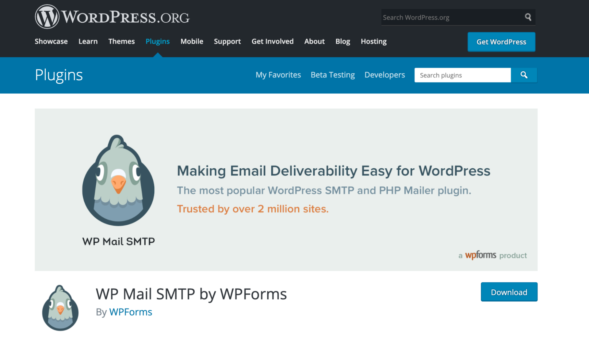 WP Mail SMTP home page