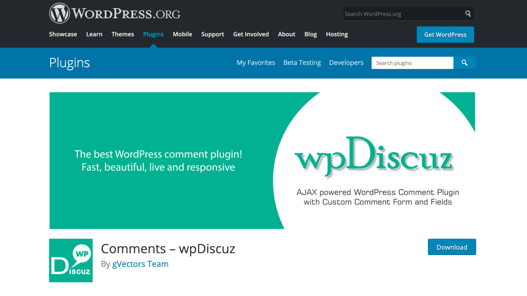 wpDiscuz home page