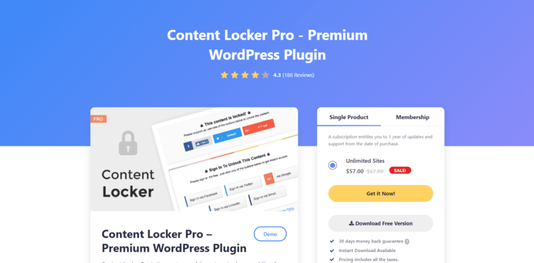 Content Locker Pro WordPress Plugin