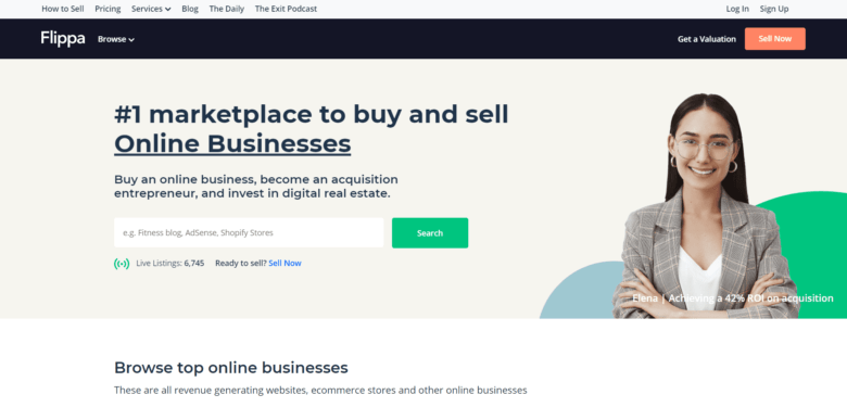Huge Domains home page