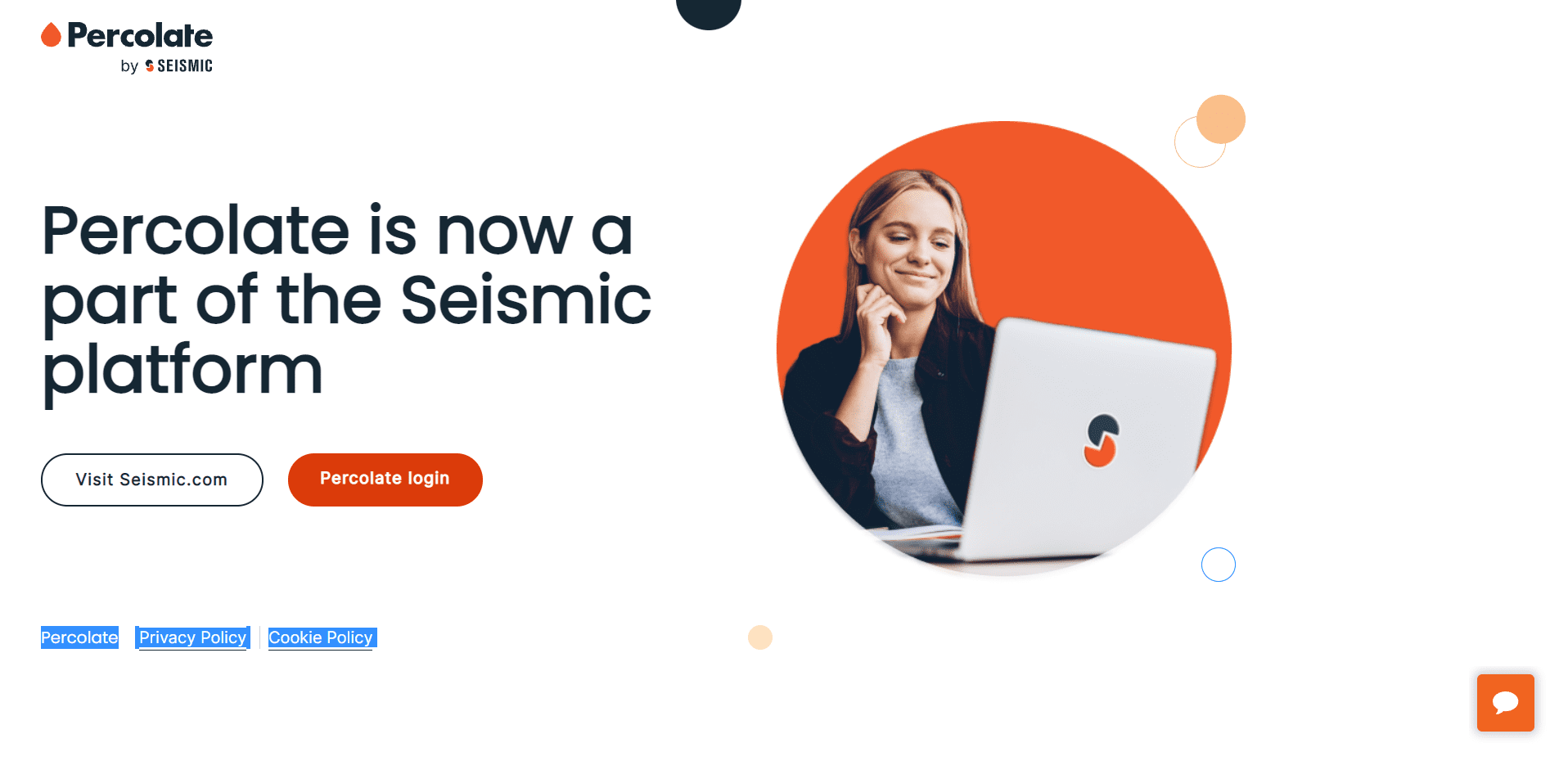 Percolate home page