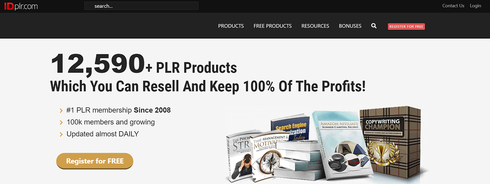 IDPLR offers various free website content such as ebooks and videos