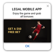 An example of sporting app ad