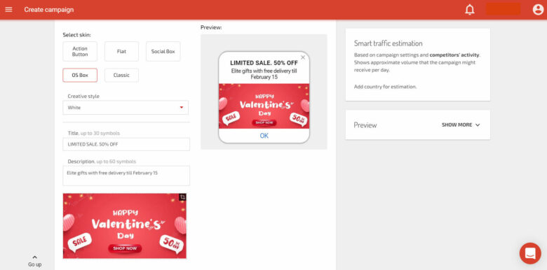 iOS-friendly template creative