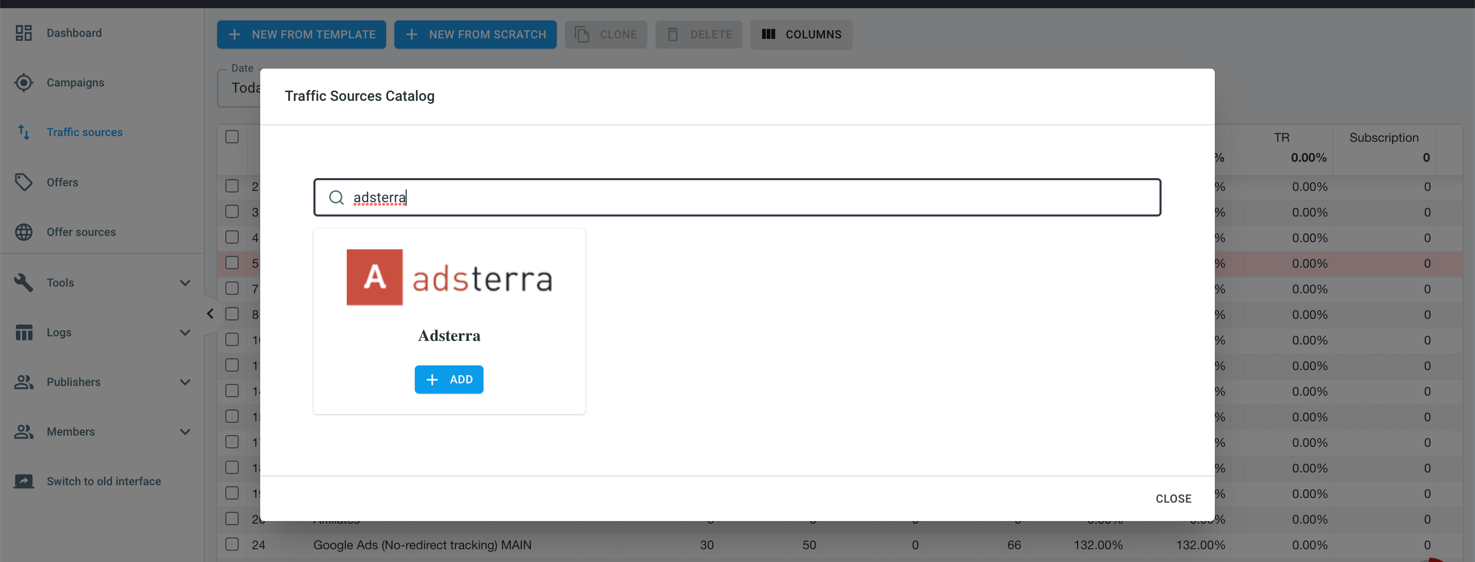 How to start Adsterra and RedTrack integration