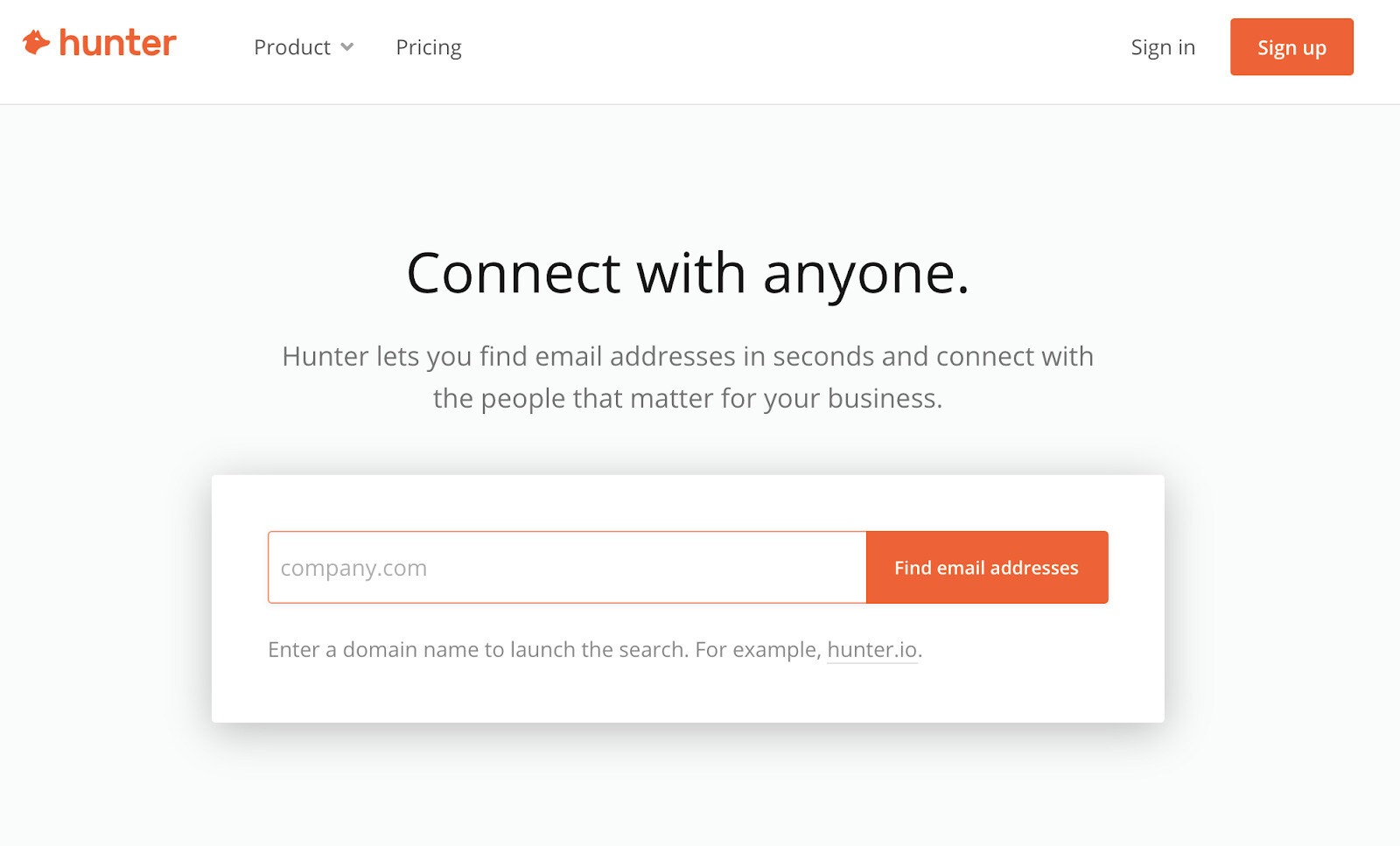 hunter-homepage