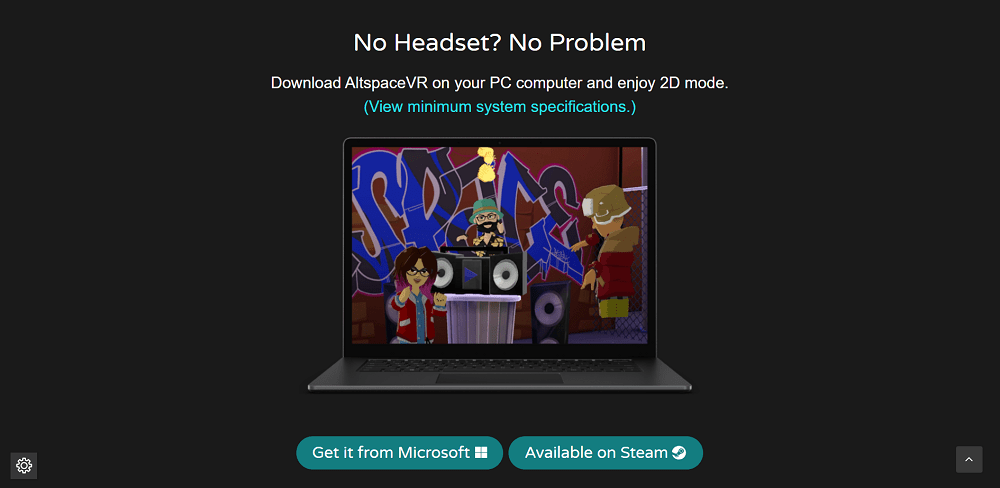 get AltspaceVR from Microsoft