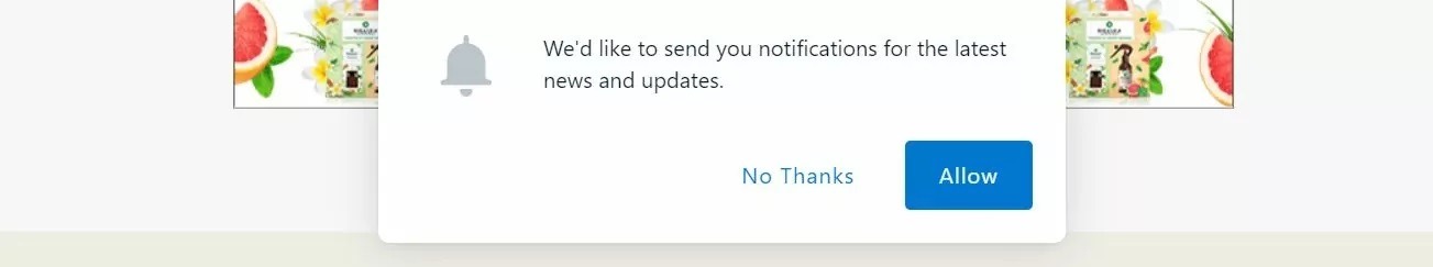 Enabling the notification popups