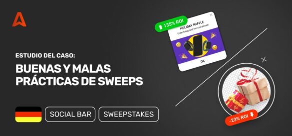 Aumento del ROI de -23% a 135% por cambiar las creatividades de Sweepstakes