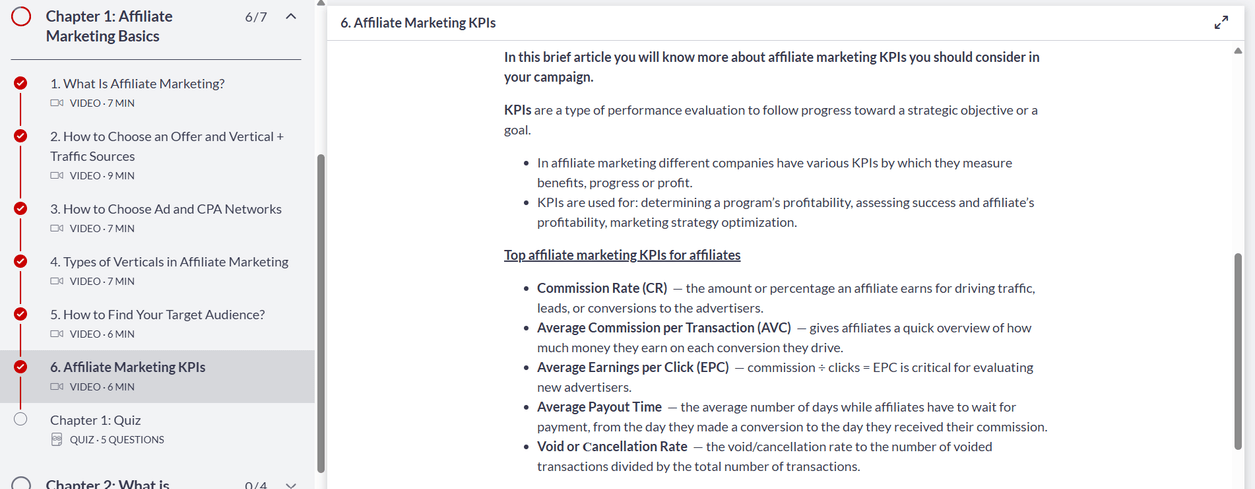 how-affiliate-course-training-modules-look