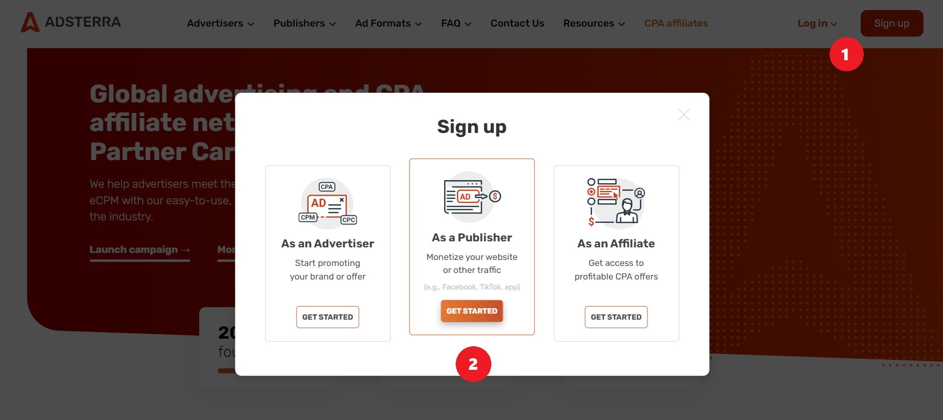 como-rentabilizar-una-pagina-web-adsterra-sign-up