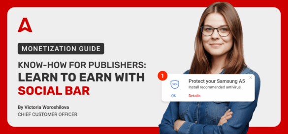 [Hot CPM Rates] Social Bar Monetization for Publishers