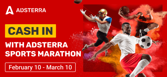 Up to $500 Cashback for Advertisers During Adsterra Sports Marathon