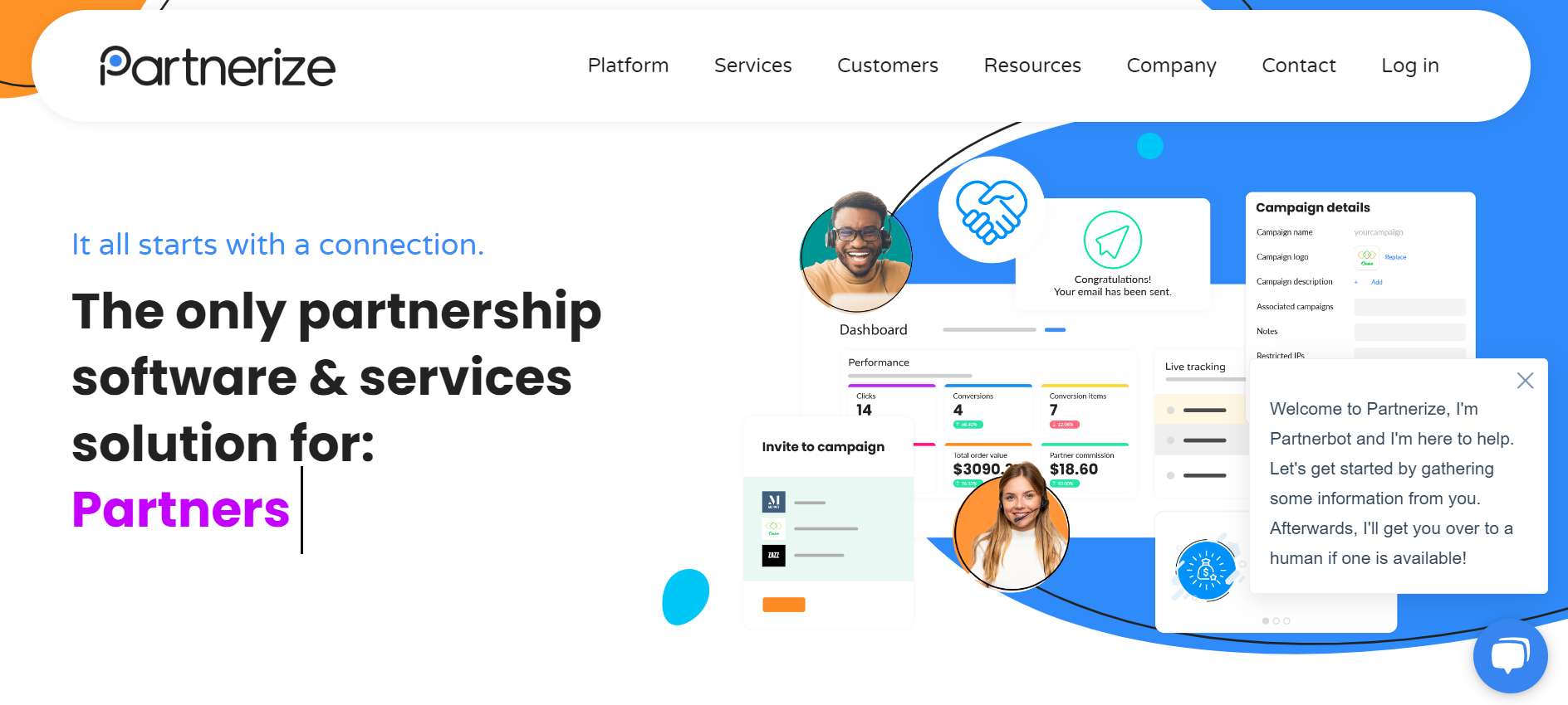 Partnerize-home-page