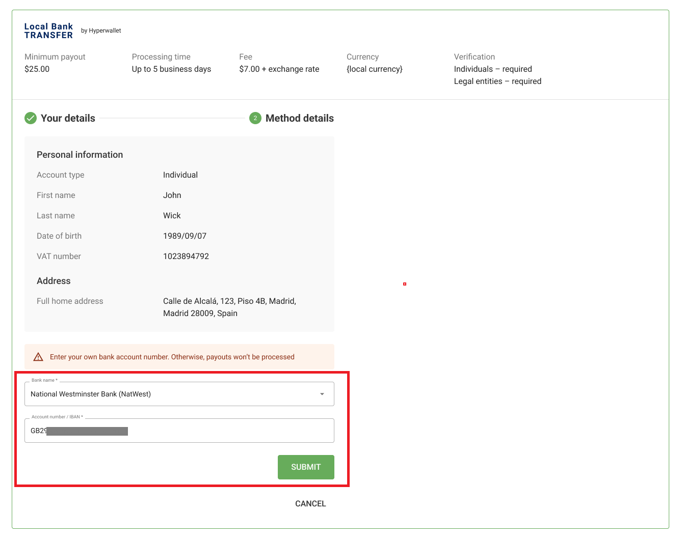 Account-details