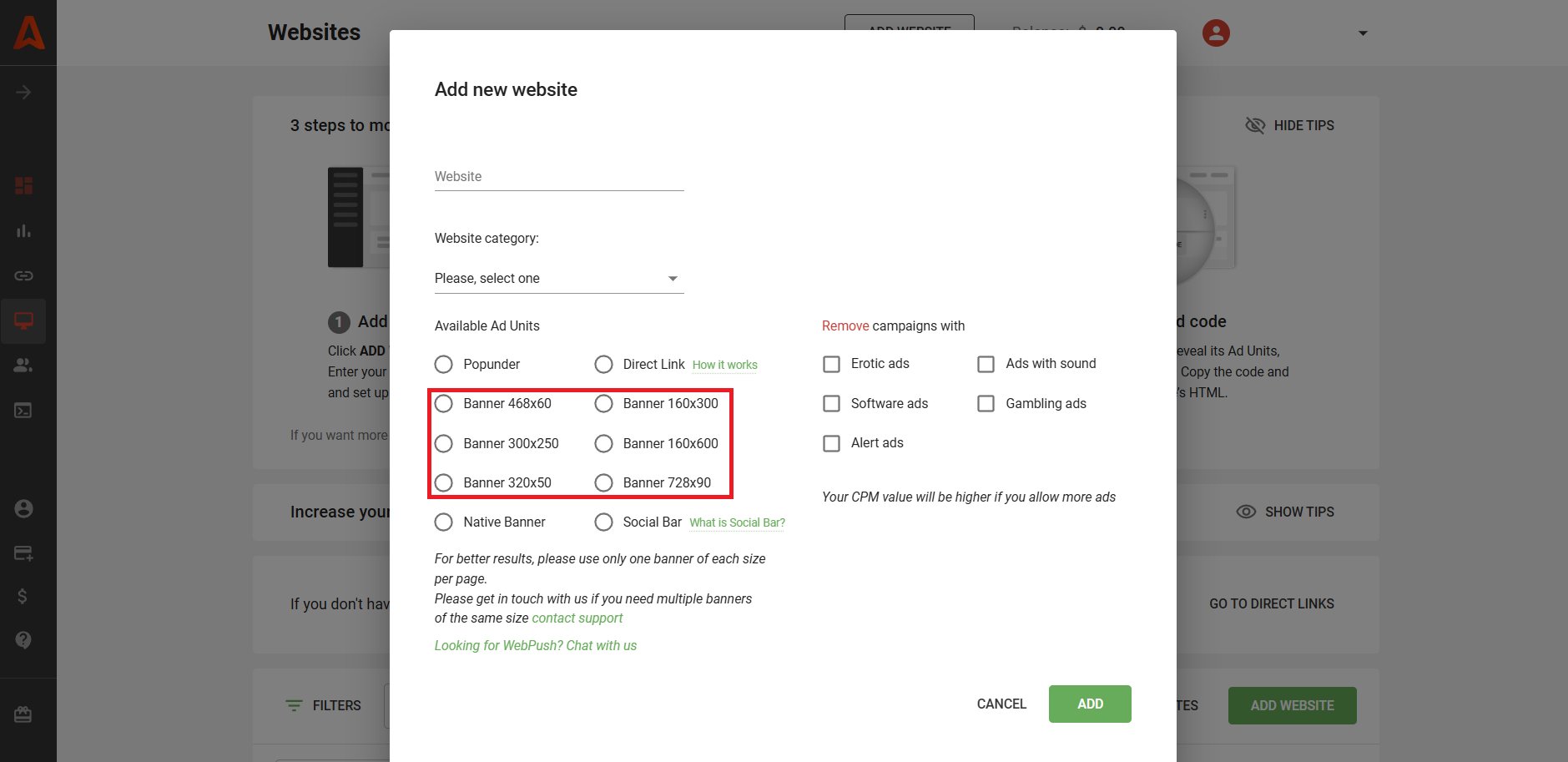 put-ads-on-your-website