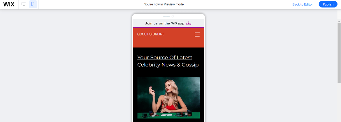 mobile-preview-page-on-wix