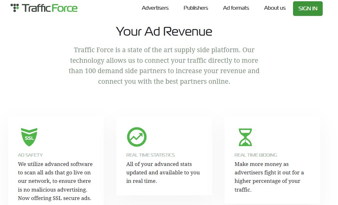 pagina-de-ventajas-para-publishers-de-traffic-force