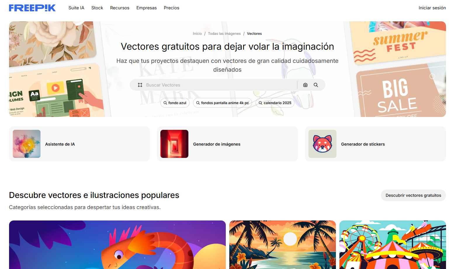 pagina-de-vectores-en-freepik