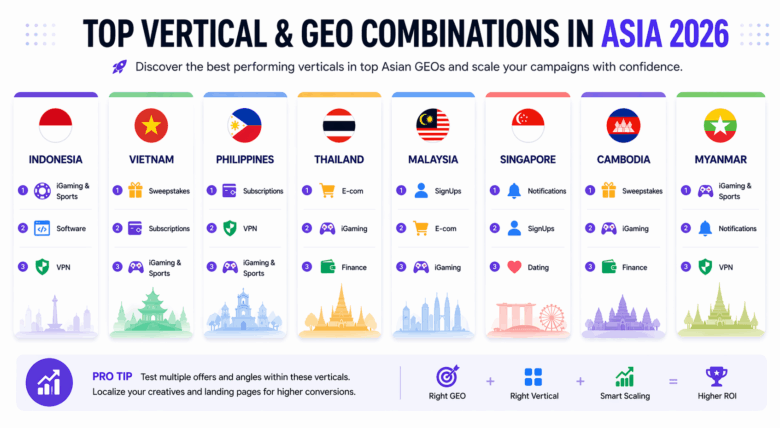 Top GEOS and verticals combos