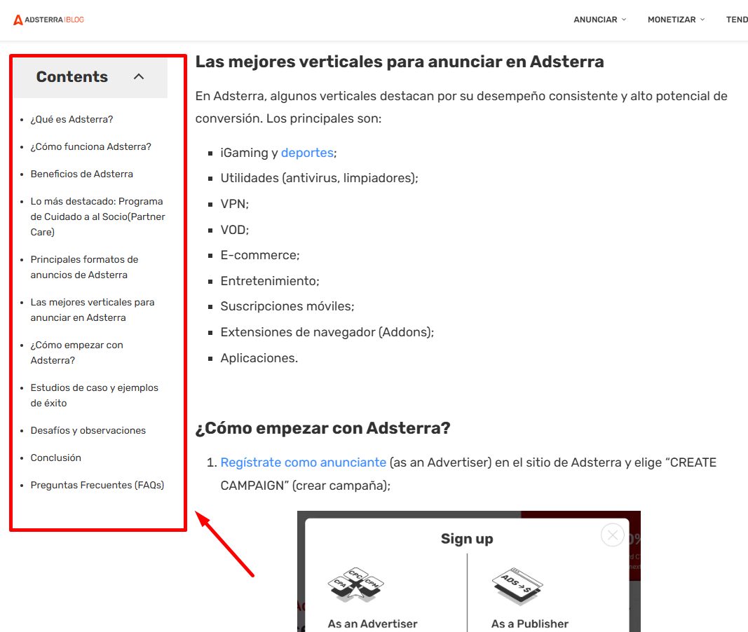 ejemplo-de-buena-organizacion-de-contenido-en-el-blog-de-adsterra