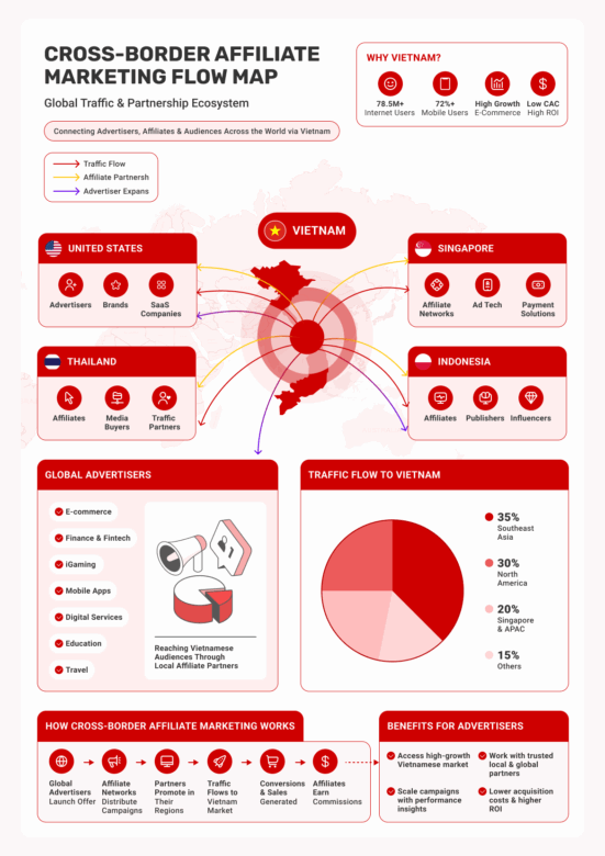affiliate marketing flow map