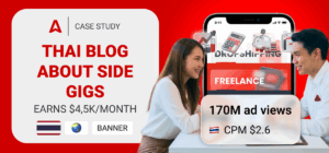 A Side-Hustle Website in Thailand: How a Thai Millennial makes $4,5K Monthly