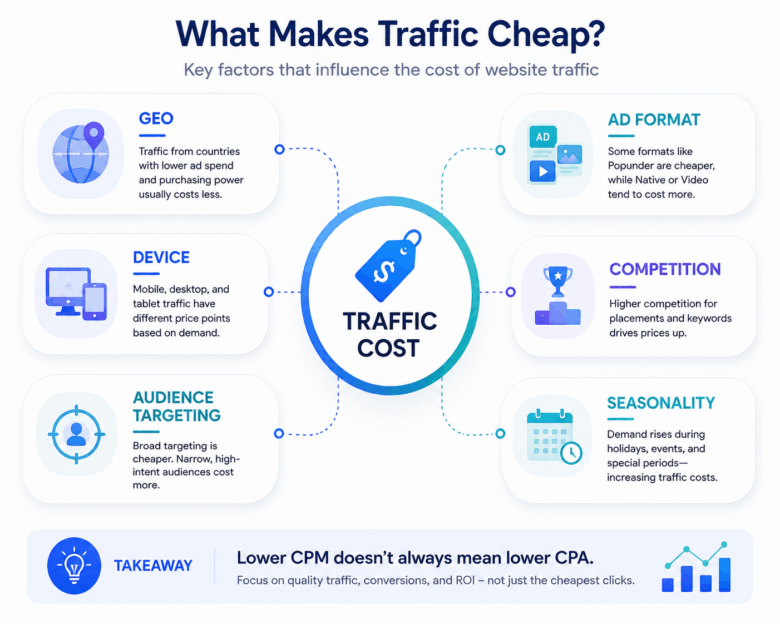 how the traffic is cheap