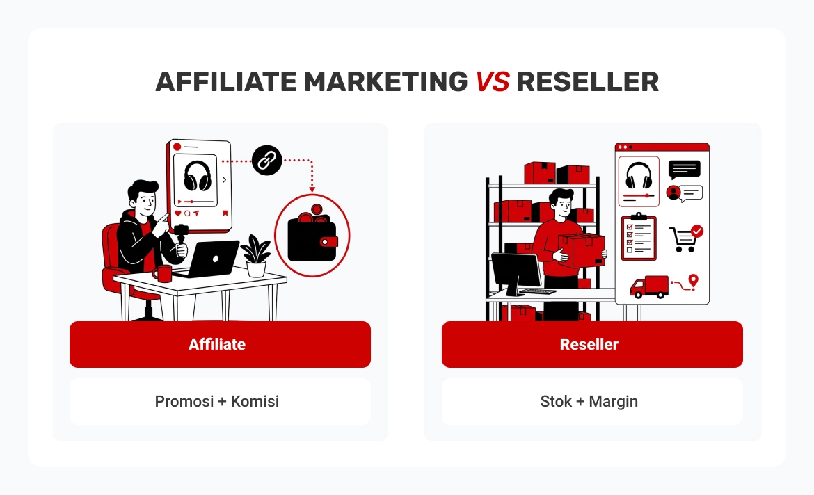 Affiliate Marketing vs Reseller: Apa Bedanya?