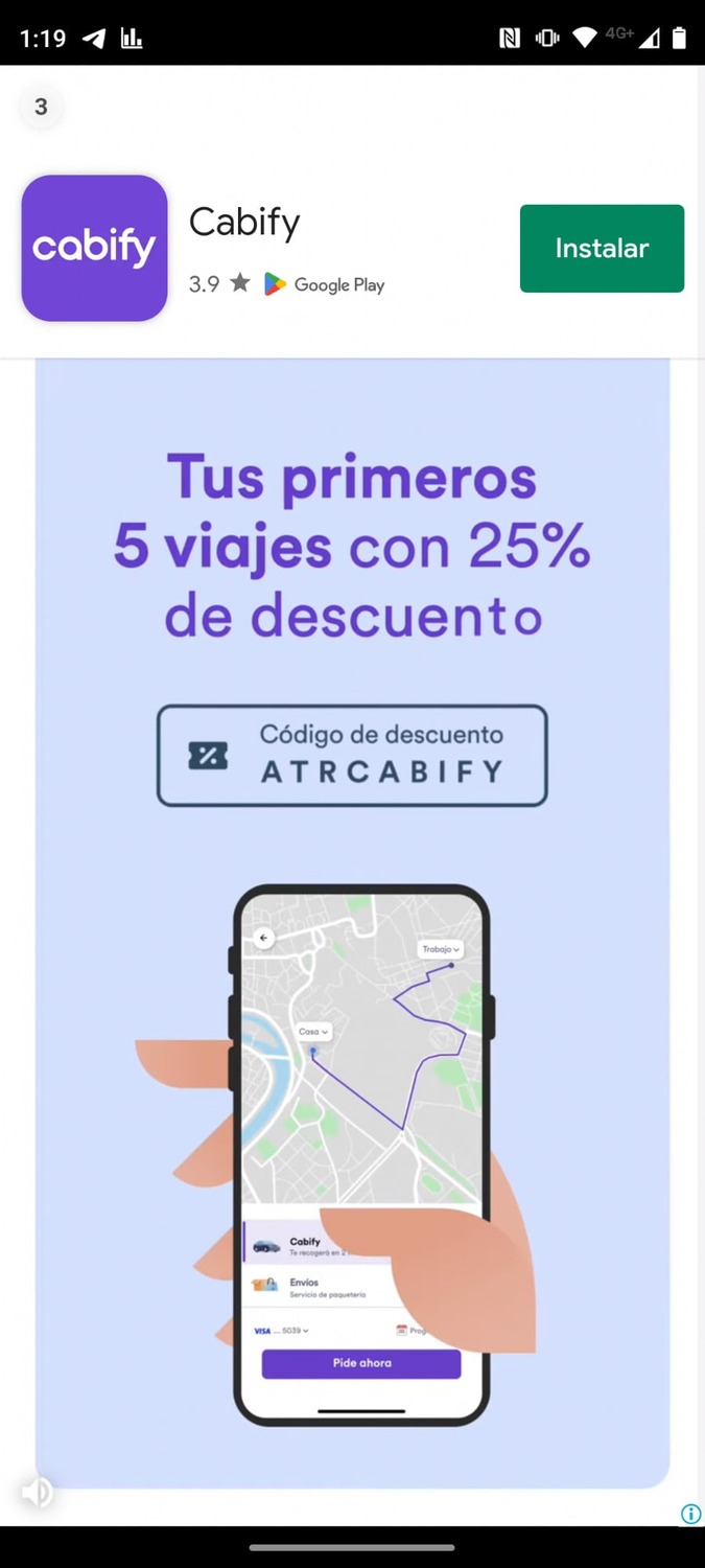 cabify anuncios de video dentro de la aplicacion como ganar dinero con una app en play store
