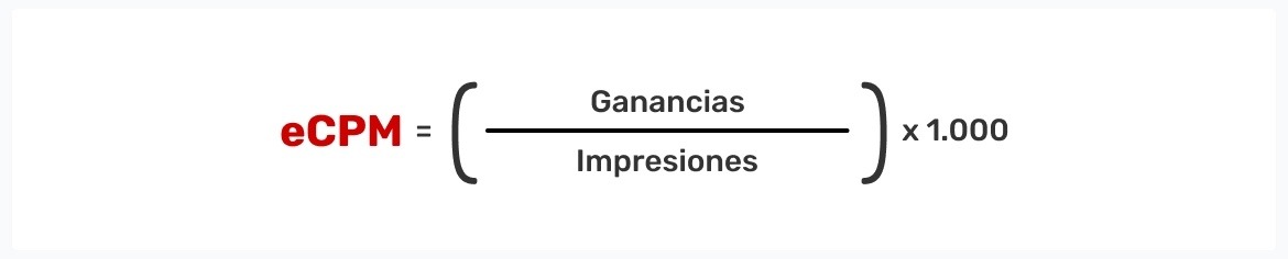cpm costo por mil impresiones cuanto gana una pagina web por publicidad