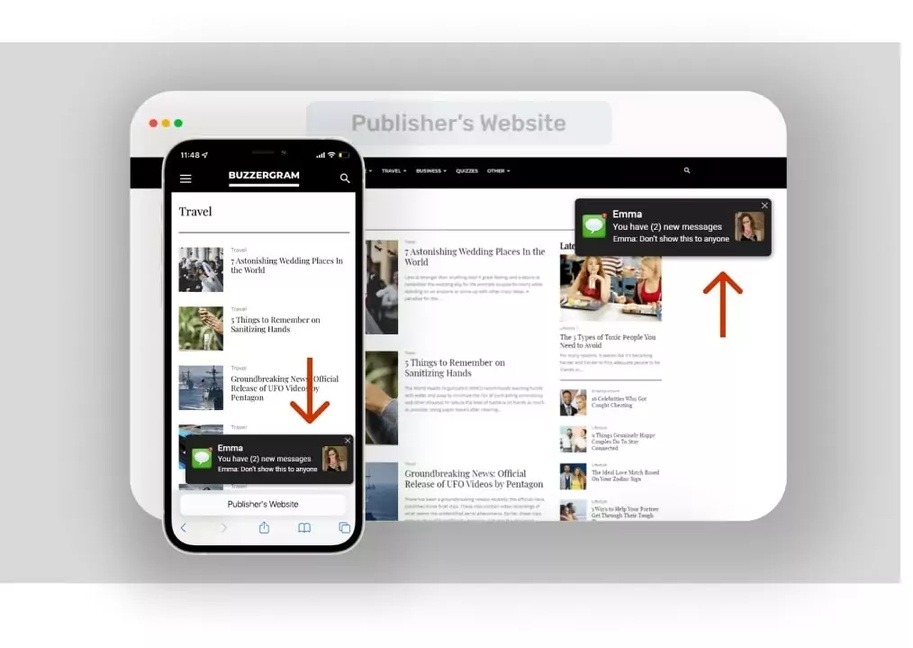 anuncios in page push de adsterra