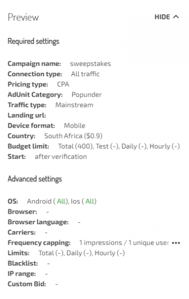 Campaign Optimization Campaign Optimization for Sweepstakes PIN Submit Case study