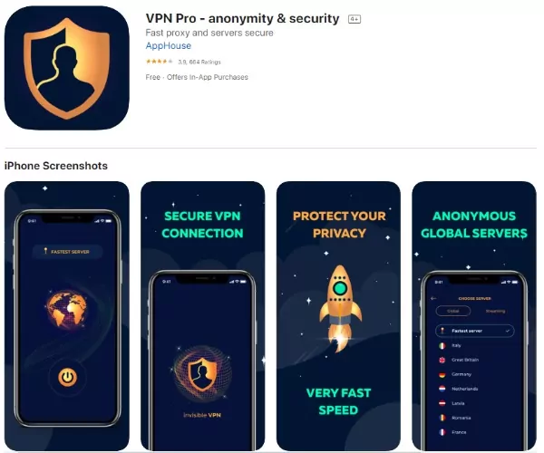 VPN offers on Social Bar