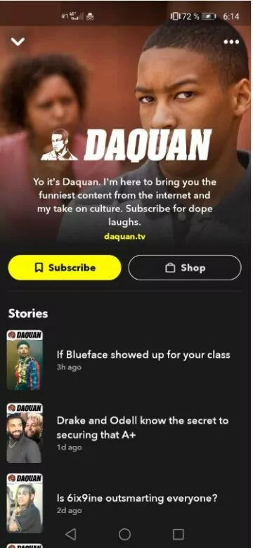 Snapchat celebrities