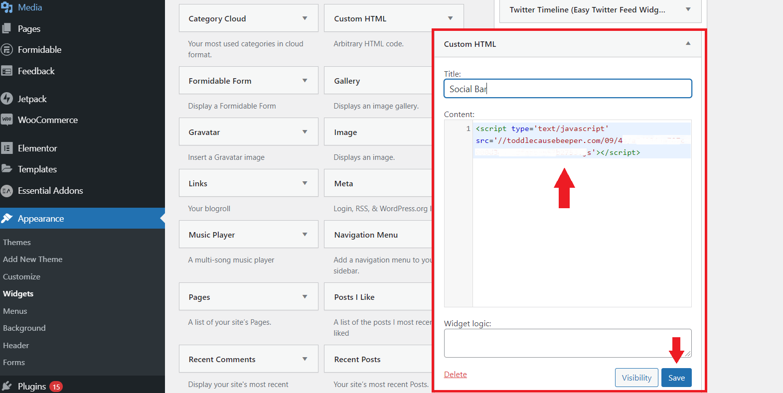 Display ads on every page (best for Popunder and Social Bar)