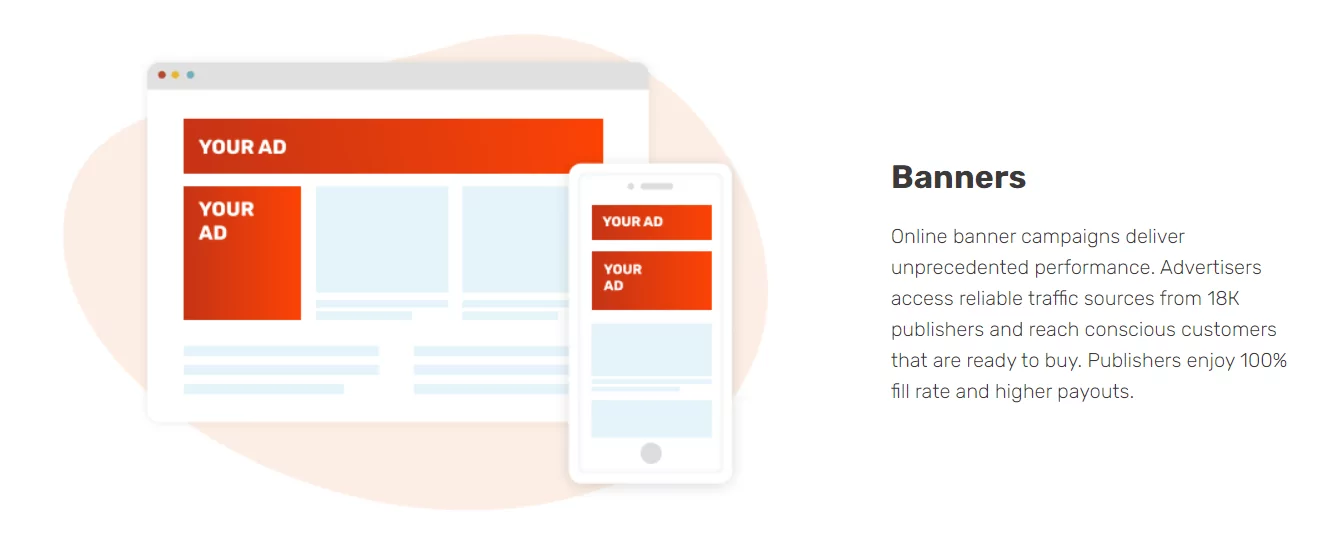 Banner ads from Adsterra