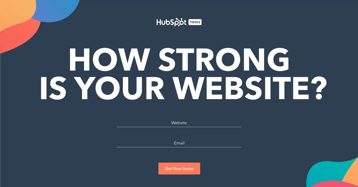 Website grader by hubspot tool