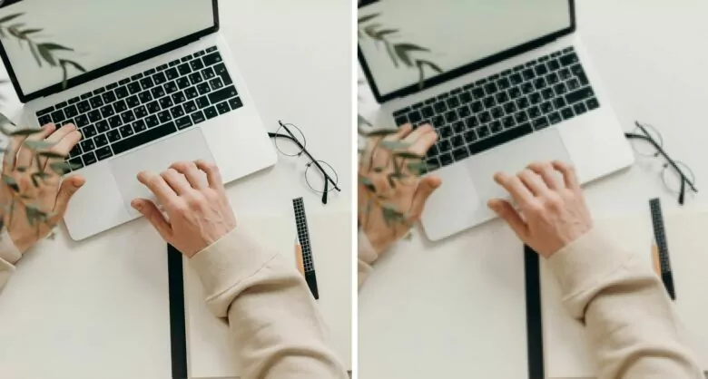 clear vs blurry photo