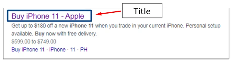 how to find title tag