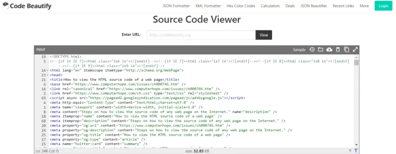 special tools to view source code