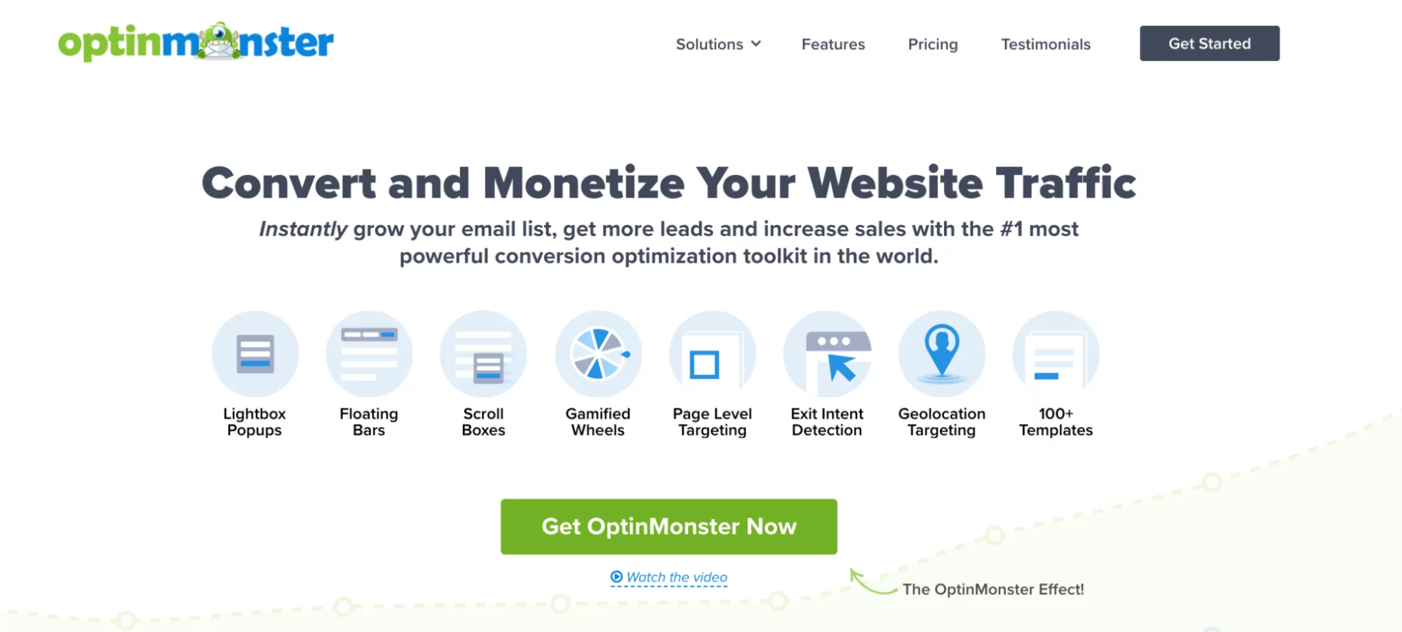 OptinMonster home page