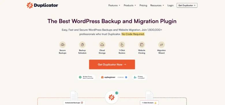 duplicator plugin homepage