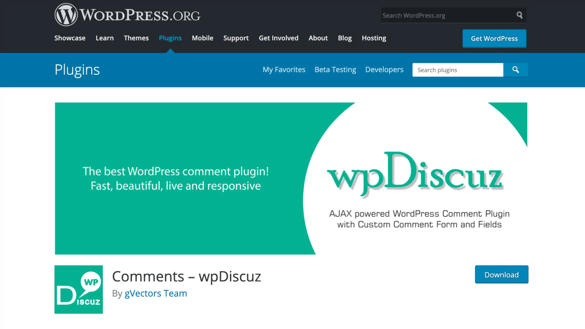 wpDiscuz home page